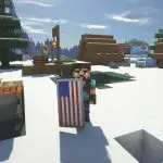 Minecraft - Guía de creación de pancartas con la bandera estadounidense