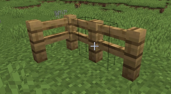 valla de madera minecraft